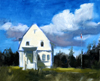 White Cottage - A Fine Art Painting by Wilson J. Ong